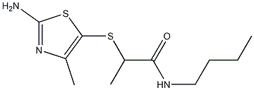  2-[(2-amino-4-methyl-1,3-thiazol-5-yl)sulfanyl]-N-butylpropanamide