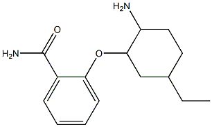 2-[(2-amino-5-ethylcyclohexyl)oxy]benzamide Struktur