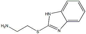 2-[(2-aminoethyl)sulfanyl]-1H-1,3-benzodiazole Struktur