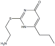 2-[(2-aminoethyl)sulfanyl]-6-propyl-1,4-dihydropyrimidin-4-one Structure