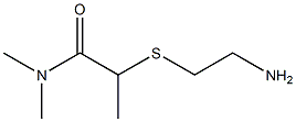 2-[(2-aminoethyl)sulfanyl]-N,N-dimethylpropanamide Structure