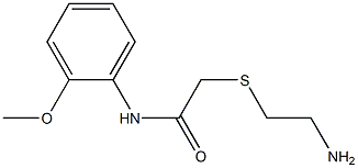 2-[(2-aminoethyl)thio]-N-(2-methoxyphenyl)acetamide Structure