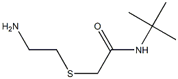 2-[(2-aminoethyl)thio]-N-(tert-butyl)acetamide Struktur