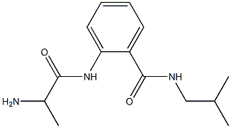 2-[(2-aminopropanoyl)amino]-N-isobutylbenzamide Structure