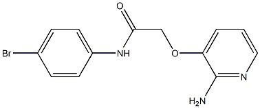 2-[(2-aminopyridin-3-yl)oxy]-N-(4-bromophenyl)acetamide Structure