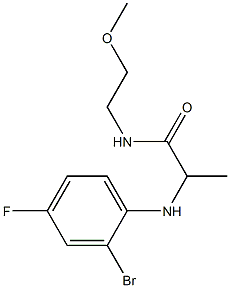 2-[(2-bromo-4-fluorophenyl)amino]-N-(2-methoxyethyl)propanamide