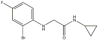  2-[(2-bromo-4-fluorophenyl)amino]-N-cyclopropylacetamide