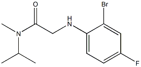 2-[(2-bromo-4-fluorophenyl)amino]-N-methyl-N-(propan-2-yl)acetamide