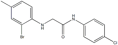 2-[(2-bromo-4-methylphenyl)amino]-N-(4-chlorophenyl)acetamide