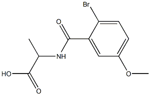  2-[(2-bromo-5-methoxybenzoyl)amino]propanoic acid