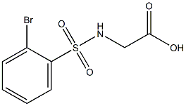 2-[(2-bromobenzene)sulfonamido]acetic acid Struktur