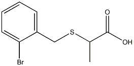 2-[(2-bromobenzyl)thio]propanoic acid,,结构式