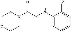 2-[(2-bromophenyl)amino]-1-(morpholin-4-yl)ethan-1-one Struktur