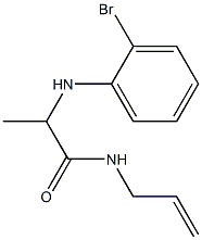 2-[(2-bromophenyl)amino]-N-(prop-2-en-1-yl)propanamide Structure