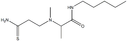 2-[(2-carbamothioylethyl)(methyl)amino]-N-pentylpropanamide 结构式