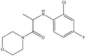 2-[(2-chloro-4-fluorophenyl)amino]-1-(morpholin-4-yl)propan-1-one 结构式