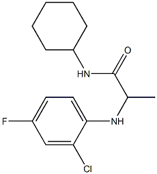 2-[(2-chloro-4-fluorophenyl)amino]-N-cyclohexylpropanamide