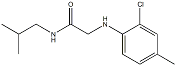 2-[(2-chloro-4-methylphenyl)amino]-N-(2-methylpropyl)acetamide,,结构式