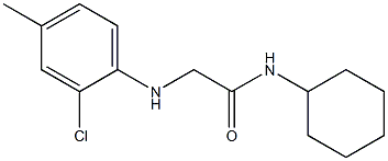 2-[(2-chloro-4-methylphenyl)amino]-N-cyclohexylacetamide Structure