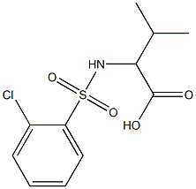 2-[(2-chlorobenzene)sulfonamido]-3-methylbutanoic acid|