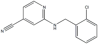 2-[(2-chlorobenzyl)amino]isonicotinonitrile,,结构式