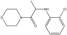 2-[(2-chlorophenyl)amino]-1-(morpholin-4-yl)propan-1-one,,结构式