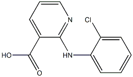 2-[(2-chlorophenyl)amino]pyridine-3-carboxylic acid,,结构式