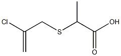 2-[(2-chloroprop-2-enyl)thio]propanoic acid 化学構造式