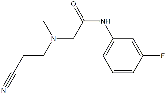 2-[(2-cyanoethyl)(methyl)amino]-N-(3-fluorophenyl)acetamide|