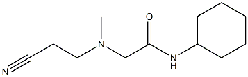 2-[(2-cyanoethyl)(methyl)amino]-N-cyclohexylacetamide