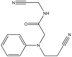 2-[(2-cyanoethyl)(phenyl)amino]-N-(cyanomethyl)acetamide