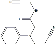  2-[(2-cyanoethyl)(phenyl)amino]-N-(cyanomethyl)acetamide