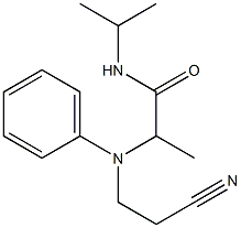 2-[(2-cyanoethyl)(phenyl)amino]-N-(propan-2-yl)propanamide