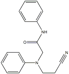 2-[(2-cyanoethyl)(phenyl)amino]-N-phenylacetamide Structure