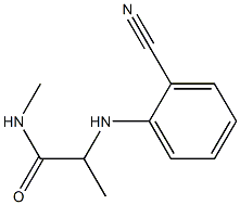 2-[(2-cyanophenyl)amino]-N-methylpropanamide,,结构式