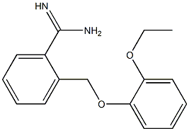 2-[(2-ethoxyphenoxy)methyl]benzenecarboximidamide Structure