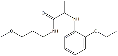 2-[(2-ethoxyphenyl)amino]-N-(3-methoxypropyl)propanamide Structure
