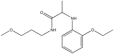 2-[(2-ethoxyphenyl)amino]-N-(3-methoxypropyl)propanamide,,结构式