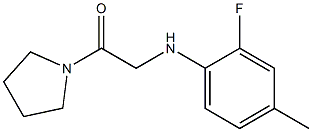  2-[(2-fluoro-4-methylphenyl)amino]-1-(pyrrolidin-1-yl)ethan-1-one