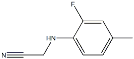 2-[(2-fluoro-4-methylphenyl)amino]acetonitrile 化学構造式