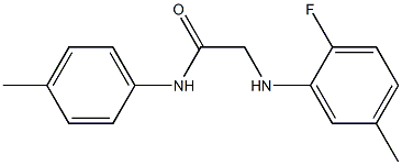  2-[(2-fluoro-5-methylphenyl)amino]-N-(4-methylphenyl)acetamide