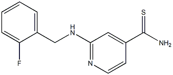 2-[(2-fluorobenzyl)amino]pyridine-4-carbothioamide Structure