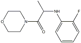 2-[(2-fluorophenyl)amino]-1-(morpholin-4-yl)propan-1-one Structure