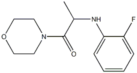 2-[(2-fluorophenyl)amino]-1-(morpholin-4-yl)propan-1-one Struktur