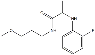  2-[(2-fluorophenyl)amino]-N-(3-methoxypropyl)propanamide