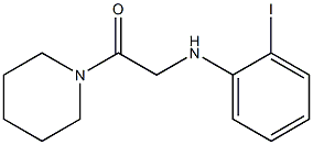 2-[(2-iodophenyl)amino]-1-(piperidin-1-yl)ethan-1-one Structure