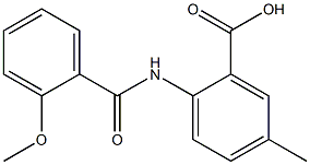 2-[(2-methoxybenzene)amido]-5-methylbenzoic acid