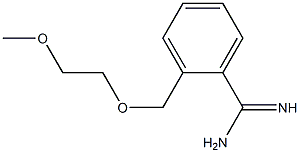 2-[(2-methoxyethoxy)methyl]benzenecarboximidamide Struktur