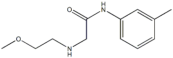 2-[(2-methoxyethyl)amino]-N-(3-methylphenyl)acetamide 化学構造式