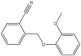 2-[(2-methoxyphenoxy)methyl]benzonitrile Struktur